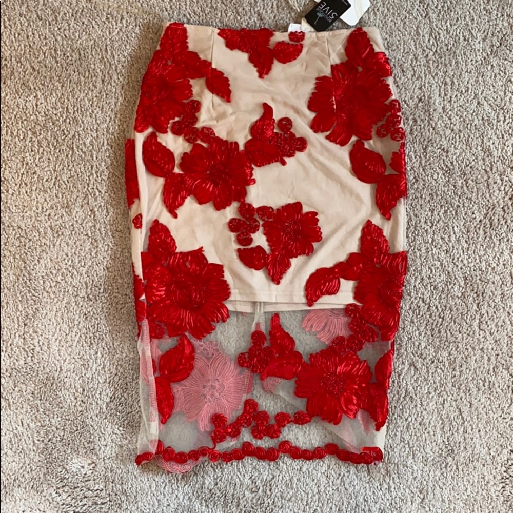 Knee Length Dressy Skirt